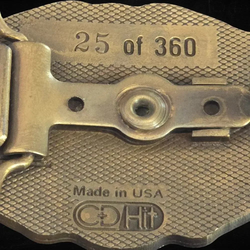 Vintage 1987 Hall Brake Supply Brass Belt Buckle 25/360 LIPE Clutch CD Hit USA